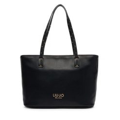 Torebka Liu Jo. Czarne shopper bag Liu Jo, bez dodatków. Za 499.99 zł.