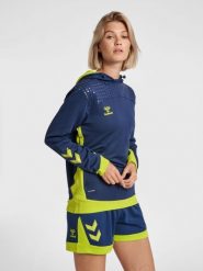 Damska bluza z kapturem Hummel hmlLEAD poly. Niebieskie bluzy damskie Hummel, s, bez wzorów, z polaru, z kapturem. Za 173.00 zł.