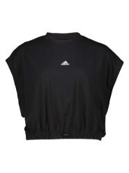 Adidas Koszulka w kolorze czarnym rozmiar: XXS. Czarne koszulki damskie Adidas, xxs, bez wzorów, bez kołnierzyka, bez ramiączek. Za 79.03 zł.