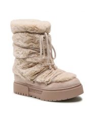 Jenny Fairy Botki WS5895-05 Beżowy. Brązowe botki damskie Jenny Fairy, z materiału, bez obcasa, na płaskiej podeszwie, bez zapięcia. Za 159.99 zł.