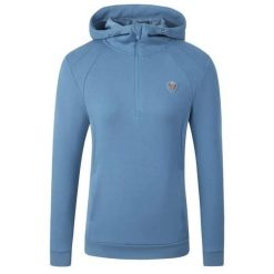 Bluza damska z kapturem Covalliero. Niebieskie bluzy damskie COVALLIERO, s, bez wzorów, z materiału, z kapturem. Za 361.00 zł.