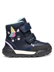 Geox Śniegowce B Trekkyup B Ab B566MD 054FU C4002 S Granatowy. Niebieskie kozaki dziewczęce Geox, bez wzorów, ze skóry, bez obcasa, bez zapięcia. Za 249.99 zł.