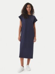 BOSS Sukienka codzienna C_Edress_5 50540442 Granatowy Relaxed Fit. Niebieskie sukienki damskie Boss, bez wzorów, bez ramiączek. Za 429.99 zł.