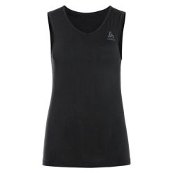 Koszulka tech. damska Odlo BL TOP v-neck singlet PERFORMANCE X-LIGH. Czarne koszulki damskie ODLO, bez wzorów, bez kołnierzyka, bez ramiączek. Za 199.99 zł.