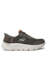 Skechers Sneakersy Clear Creek 124846 Zielony. Zielone obuwie sportowe damskie Skechers, z materiału, bez zapięcia. Za 239.99 zł.