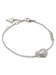 Guess Bransoletka JUBB04 031JW Srebrny. Szare bransoletki damskie Guess, srebrne. Za 157.99 zł.
