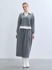 BGN Spódnica w kolorze szarym rozmiar: 40. Szare spódnice damskie BGN, bez wzorów, midi. Za 121.99 zł.