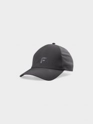 4F Czapka z daszkiem strapback uniseks - szara L/XL. Szare czapki z daszkiem damskie 4F, na lato, z aplikacjami, z elastanu. W wyprzedaży za 49.99 zł.