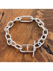 Eclat d'Argent Srebrna bransoletka z elementem ozdobnym rozmiar: onesize. Szare bransoletki damskie Eclat d'Argent, srebrne. Za 332.45 zł.