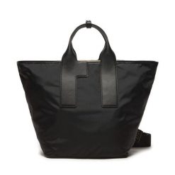 Torebka Furla. Czarne shopper bag Furla, bez wzorów, bez dodatków. Za 1,299.00 zł.