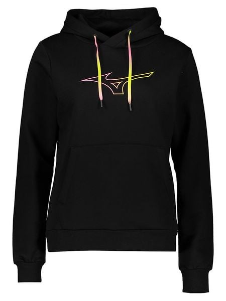 Mizuno Bluza "Athletic" w kolorze czarnym rozmiar: M. Czarne bluzy damskie Mizuno, m, bez wzorów, z kapturem. Za 114.44 zł.