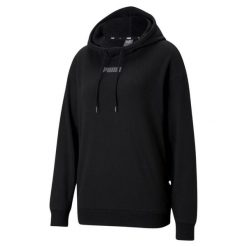 Bluza damska Puma Modern Basics. Czarne bluzy damskie Puma, l, bez wzorów, z bawełny, bez kaptura. Za 247.95 zł.