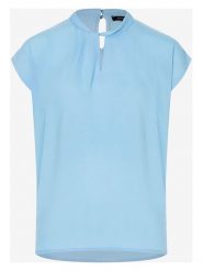 More & More Bluzka w kolorze błękitnym rozmiar: 42. Niebieskie bluzki damskie More & More, s, bez wzorów, z wiskozy, klasyczne, bez kołnierzyka, bez ramiączek. Za 92.64 zł.