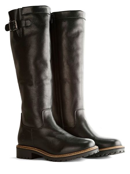 TRAVELIN' Skórzane kozaki "Daneborg" w kolorze czarnym rozmiar: 37. Czarne kozaki damskie Travelin', na zimę, z wełny, bez obcasa, bez zapięcia. Za 581.45 zł.