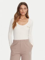 Guess Body V5BP09 KCBF1 Écru Slim Fit. Body i gorsety Guess, z aplikacjami, z bawełny. Za 169.99 zł.