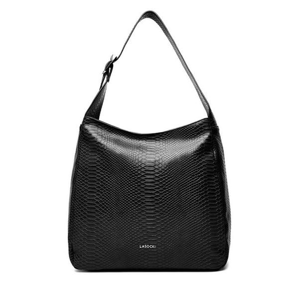 Torebka Lasocki. Czarne torebki klasyczne damskie Lasocki, bez dodatków. Za 189.99 zł.