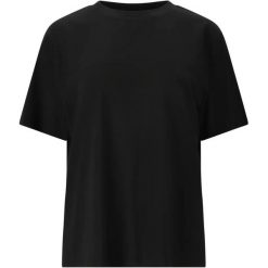 Koszulka damska Athlecia Lexy. Czarne bluzki damskie Athlecia, bez wzorów, bez kołnierzyka, bez ramiączek. Za 180.50 zł.