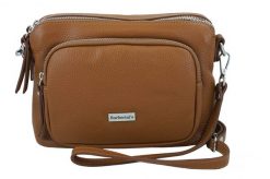Listonoszka skórzana BARBERINI'S j. brązowa 990-12. Brązowe shopper bag Barberinis, bez wzorów, ze skóry, małe, bez dodatków. Za 239.99 zł.