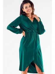 Awama Sukienka w kolorze morskim rozmiar: M. Niebieskie sukienki damskie Awama, bez wzorów, bez ramiączek. Za 144.99 zł.