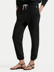 Polo Ralph Lauren Spodnie dresowe 211971700003 Czarny Tapered Fit. Czarne spodnie dresowe damskie Polo Ralph Lauren, xs, bez wzorów, z dresówki. Za 729.99 zł.