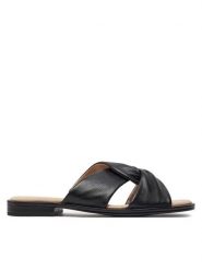 Caprice Klapki 9-27100-42 Czarny. Czarne klapki damskie Caprice, bez wzorów, ze skóry, bez obcasa, bez zapięcia. Za 183.99 zł.