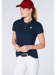 Polo Sylt Koszulka polo w kolorze granatowym rozmiar: S. Niebieskie bluzki damskie Polo Sylt, s, bez wzorów, bez kołnierzyka, bez ramiączek. Za 101.94 zł.