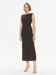 TWINSET Sukienka koktajlowa 241TE2057 Czarny Regular Fit. Czarne sukienki damskie Twinset, bez wzorów, z syntetyku, wizytowe, bez ramiączek. Za 519.99 zł.