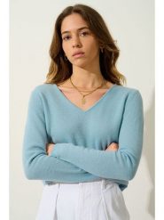 AUTHENTIC CASHMERE Kaszmirowy sweter w kolorze błękitnym rozmiar: S. Niebieskie swetry klasyczne damskie AUTHENTIC CASHMERE, s, z kaszmiru, bez kołnierzyka. Za 347.99 zł.