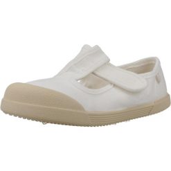 Sandały IGOR S10332 Biały. Białe sandały damskie IGOR, bez wzorów, z tkaniny, bez obcasa, bez zapięcia. Za 157.99 zł.