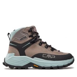 Trekkingi CMP. Brązowe obuwie sportowe casual damskie CMP, bez zapięcia. Za 789.99 zł.