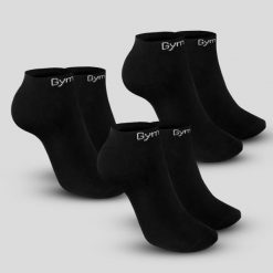 Skarpety unisex fitness do kostek Ankle Socks 3Pack. Czarne skarpetki damskie GYMBEAM, bez wzorów, z bawełny. Za 29.90 zł.