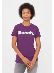 Bench Koszulka "Leora" w kolorze fioletowym rozmiar: 42. Różowe bluzki damskie Bench, bez wzorów, z bawełny, bez kołnierzyka, bez ramiączek. Za 65.85 zł.
