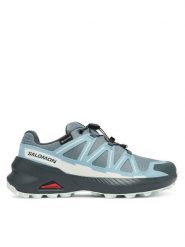 Salomon Trekkingi SPEEDCROSS PEAK GORE-TEX L47974500 Niebieski. Niebieskie obuwie trekkingowe damskie Salomon, z gore-texu, bez zapięcia. Za 519.99 zł.