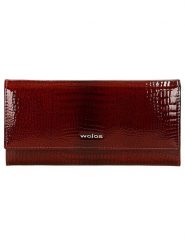 Wojas Skórzany portfel w kolorze bordowym - 19,5 x 10 x 3 cm rozmiar: onesize. Czerwone portfele damskie Wojas, bez wzorów, z materiału. Za 188.85 zł.