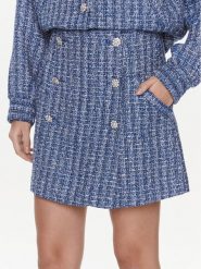 Custommade Spódnica mini Rachelle 999830902 Niebieski Regular Fit. Niebieskie spódnice damskie Custommade, s, bez wzorów, z bawełny, mini. Za 779.99 zł.