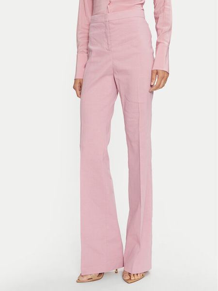 PINKO Spodnie materiałowe 100054 A0IM Różowy Regular Fit. Czerwone spodnie materiałowe damskie Pinko, bez wzorów, z materiału. Za 659.00 zł.