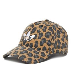 Czapka z daszkiem adidas. Brązowe czapki z daszkiem damskie Adidas, bez wzorów. Za 89.99 zł.