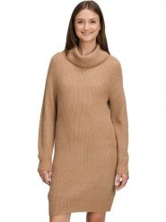 BETTY & CO Sukienka dzianinowa w kolorze beżowym rozmiar: 46. Brązowe sukienki damskie Betty & Co, bez wzorów, z dzianiny, bez ramiączek. Za 149.95 zł.