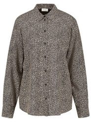 Gerry Weber Bluzka w kolorze czarno-beżowym rozmiar: 36. Brązowe bluzki damskie Gerry Weber, s, bez wzorów, z wiskozy, klasyczne, bez kołnierzyka, bez ramiączek. Za 110.04 zł.