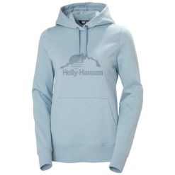 Bluza z kapturem damska Helly Hansen Nord Graphic. Niebieskie bluzy damskie Helly Hansen, bez wzorów, z kapturem. Za 379.50 zł.