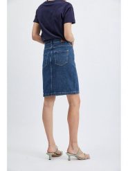 Orsay Spódnica dżinsowa w kolorze niebieskim rozmiar: 38. Niebieskie spódnice damskie Orsay, na co dzień, z aplikacjami, ze skóry, klasyczne, mini. Za 78.99 zł.