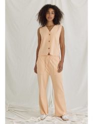 Cotton Candy Kamizelka "Nadeen" w kolorze brzoskwiniowym rozmiar: M. Pomarańczowe kamizelki damskie Cotton Candy, m, bez wzorów, z bawełny, bez kaptura. Za 104.89 zł.