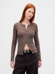 GAP Kardigan w kolorze brązowym rozmiar: S. Brązowe kardigany damskie GAP, s, bez wzorów. Za 91.99 zł.