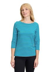 Betty Barclay Koszulka w kolorze turkusowo-białym rozmiar: 42. Białe koszulki damskie Betty Barclay, bez wzorów, bez kołnierzyka, bez ramiączek. Za 82.99 zł.