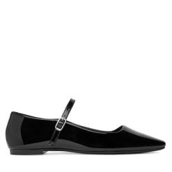 Baleriny GINO ROSSI. Czarne balerinki damskie Gino Rossi, bez wzorów. Za 269.99 zł.
