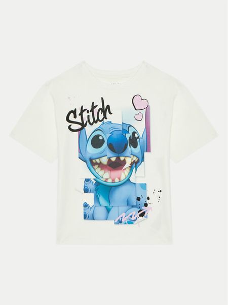 NAME IT T-Shirt 13238482 Écru Regular Fit. Koszulki i t-shirty dziewczęce Name it, bez wzorów, z bawełny, bez kołnierzyka, bez ramiączek. Za 39.99 zł.