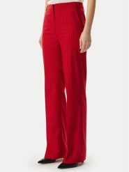 Morgan Spodnie materiałowe 261-PLOVE.F Czerwony Regular Fit. Czerwone spodnie materiałowe damskie Morgan, bez wzorów, z materiału. Za 329.99 zł.