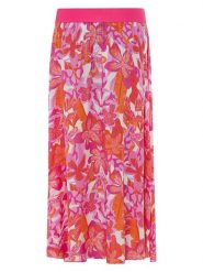 Zwillingsherz Spódnica "Tropical Vibes" w kolorze różowo-pomarańczowym rozmiar: L/XL. Pomarańczowe spódnice damskie Zwillingsherz, na co dzień, l, bez wzorów, z wiskozy, maxi. Za 104.99 zł.