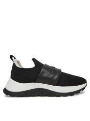 Calvin Klein Sneakersy Runner Slip On - He Nappa HW0HW02415 Czarny. Czarne obuwie sportowe damskie Calvin Klein, z materiału, bez zapięcia. Za 289.99 zł.