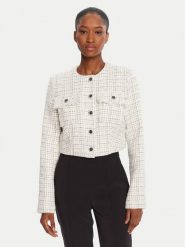 Guess Kurtka przejściowa W5YN44 WHDB2 Biały Regular Fit. Białe kurtki damskie Guess, s, z aplikacjami, z syntetyku, bez kaptura. Za 419.99 zł.